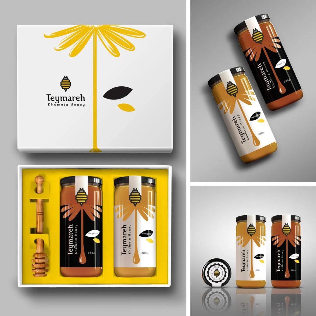 Teymareh Honey Packaging Design