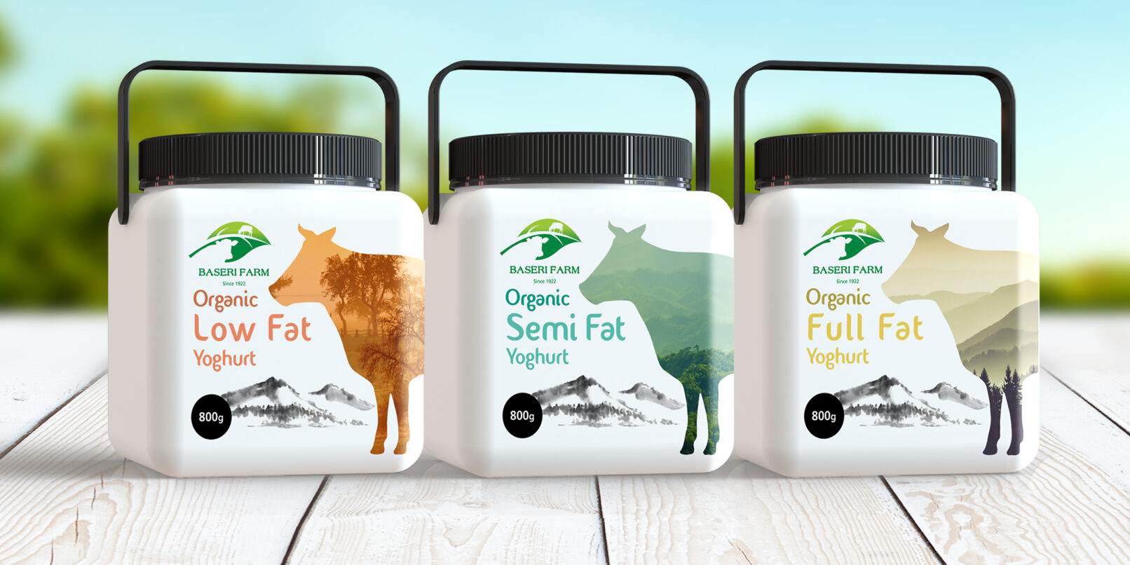 Baseri Farm Yogurt Package Design 0 all