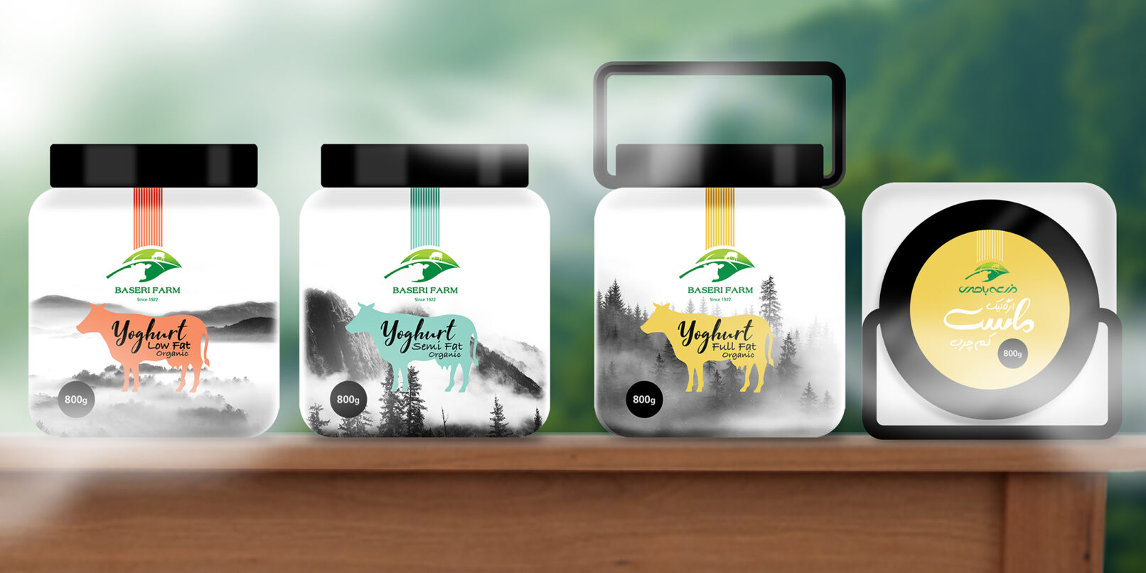 Baseri Farm Yogurt Package Design 00 All