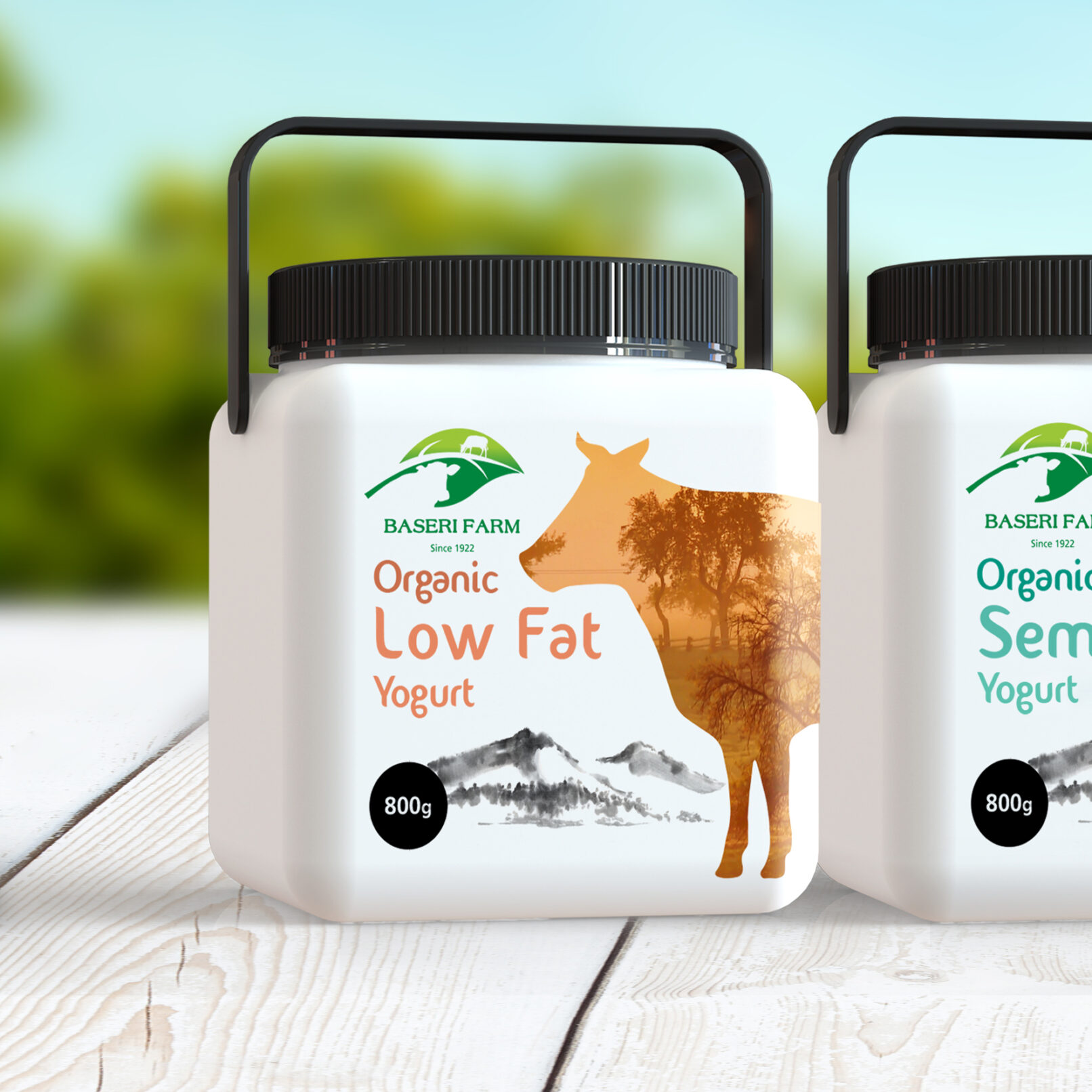 Baseri FarBaseri Farm Yogurt Package Design 1m Yogurt Package Design 1