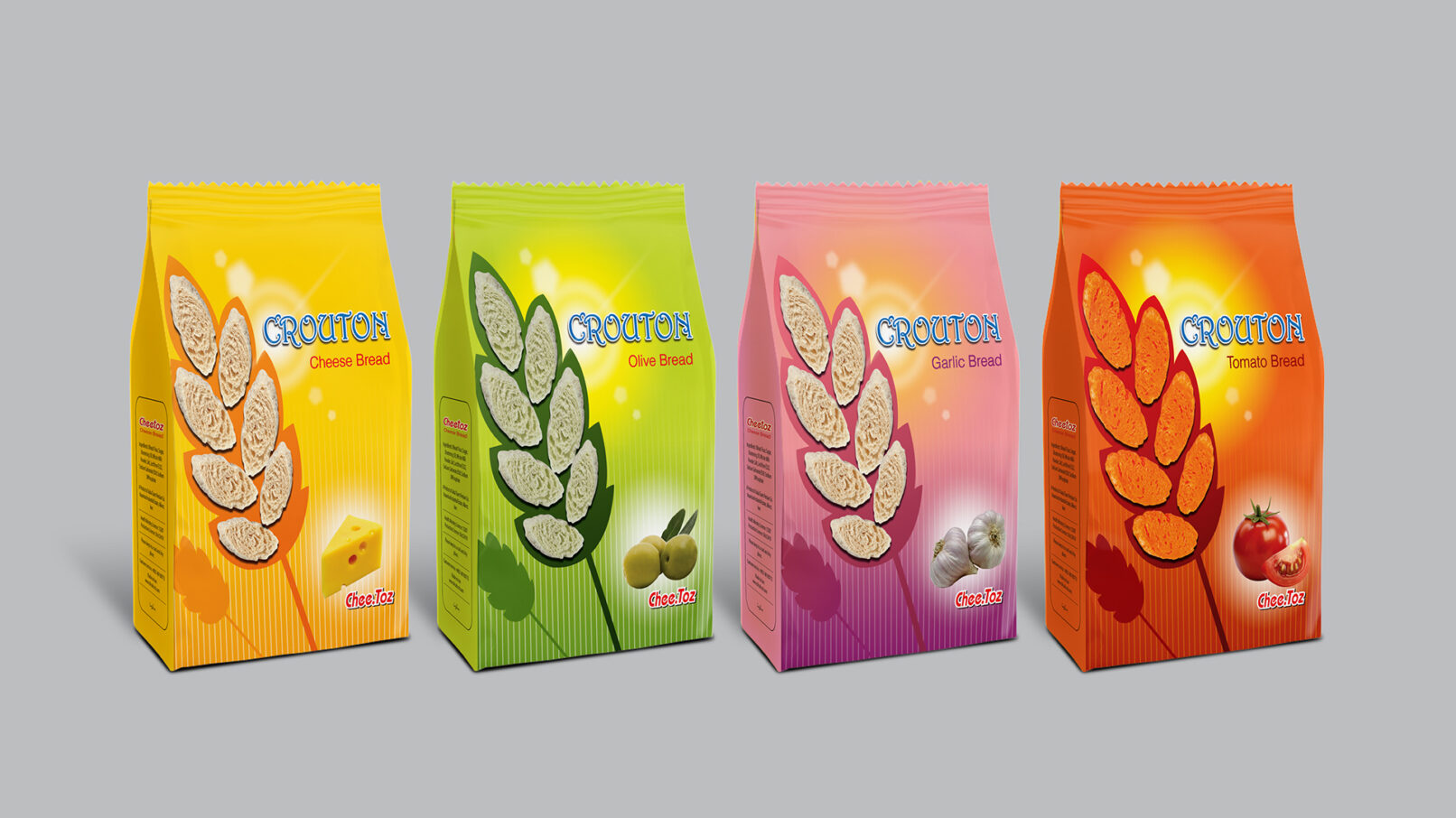 Cheetoz Crouton Packaging - All