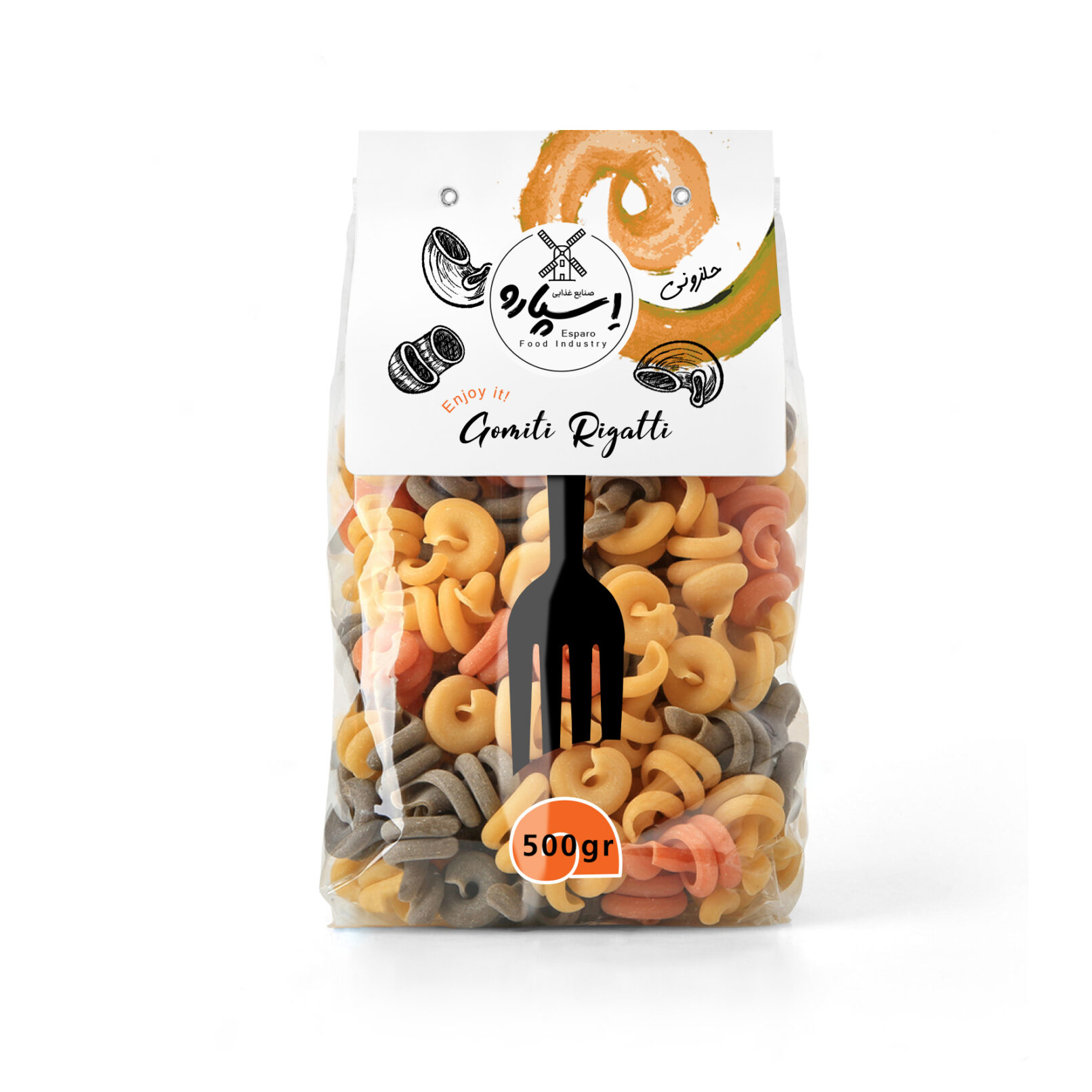 Esparo Pasta Package Design 01Gomiti Ragatti