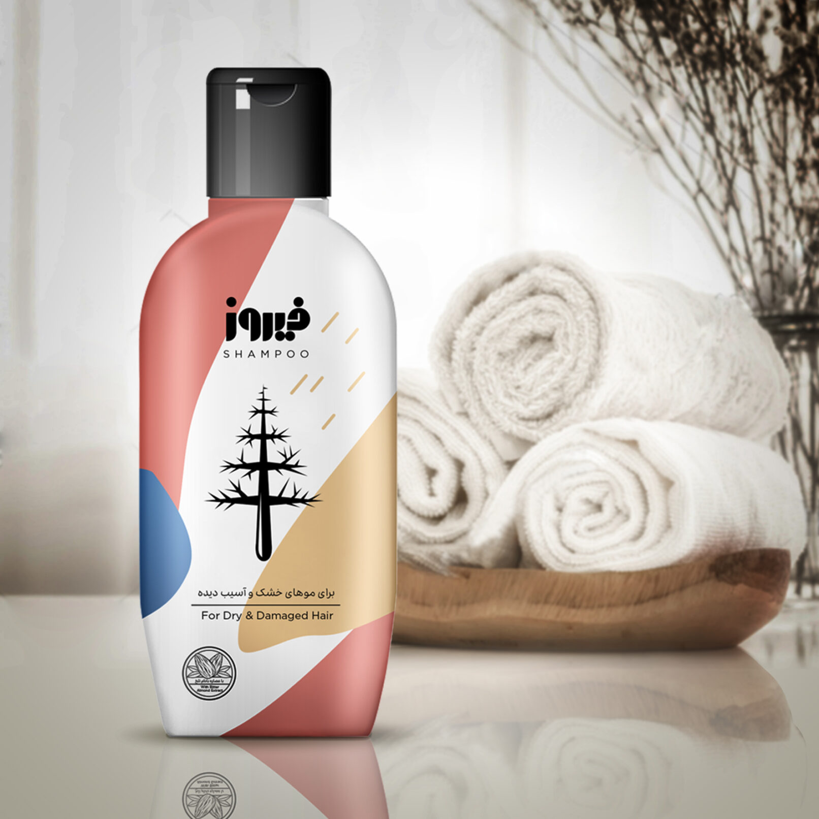 Firooz Shampoo Bottle Label Design 01