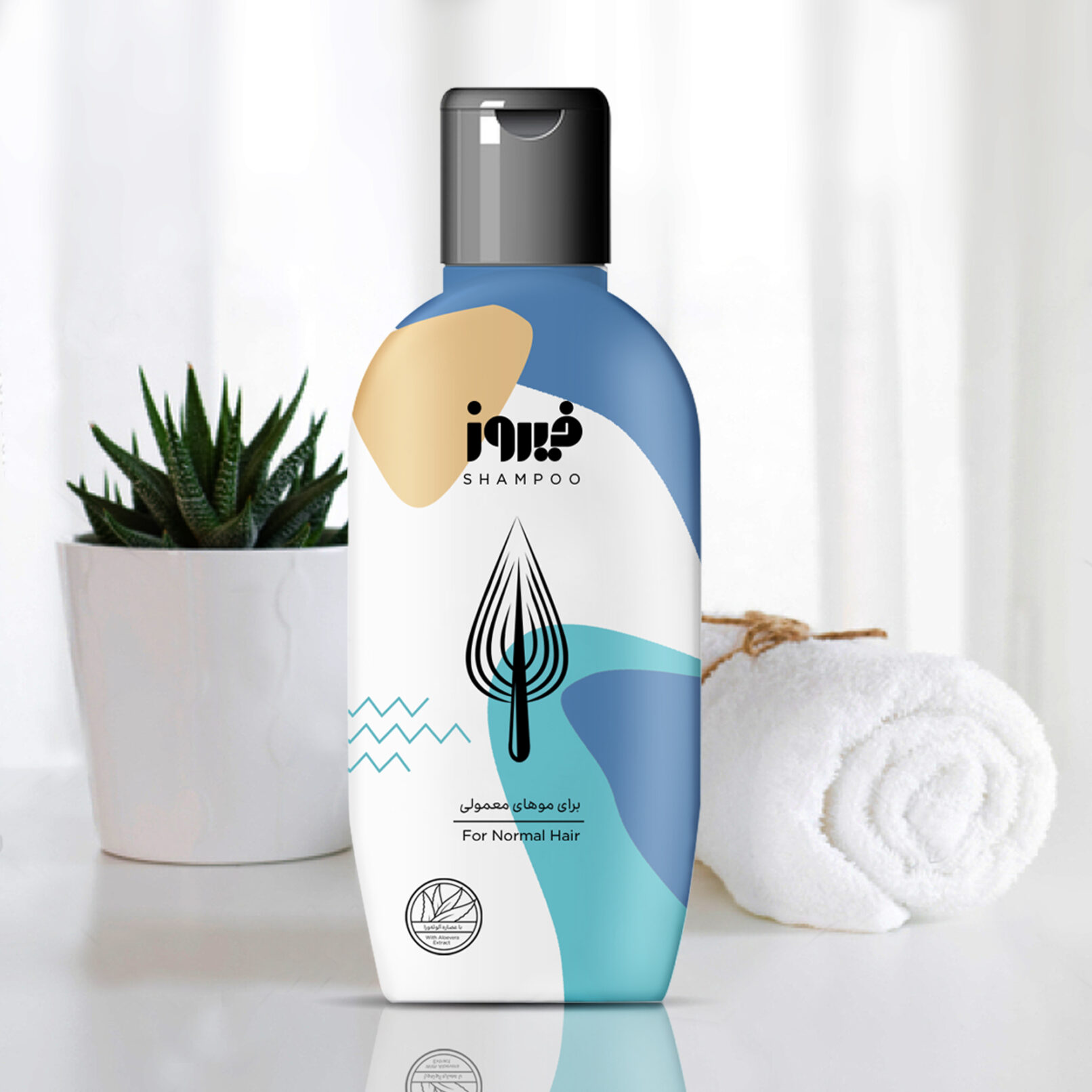 Firooz Shampoo Bottle Label Design 03