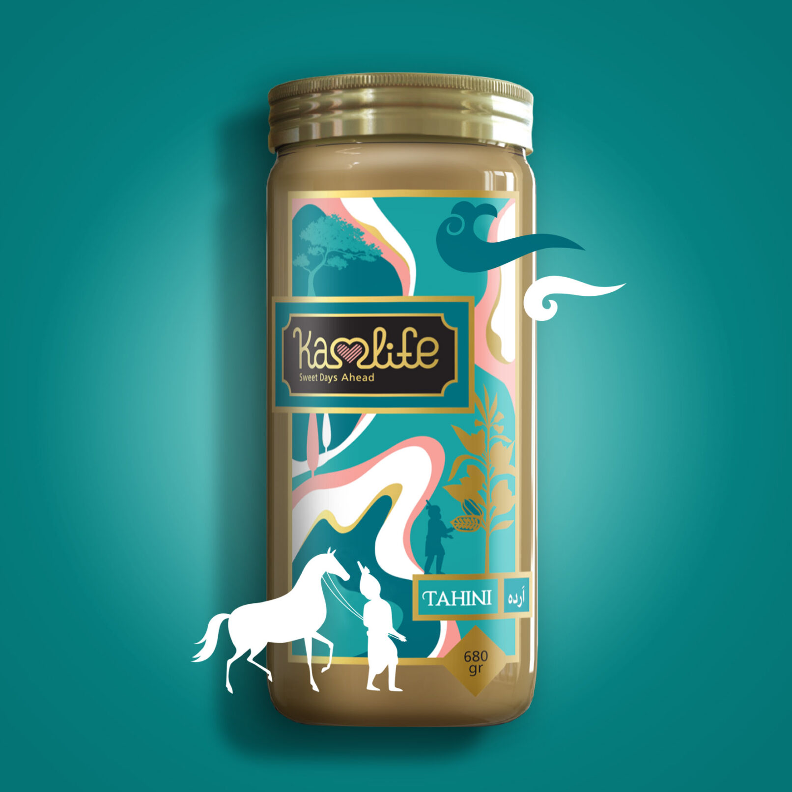 Kamlife Tahini & Syrups Label Design 1