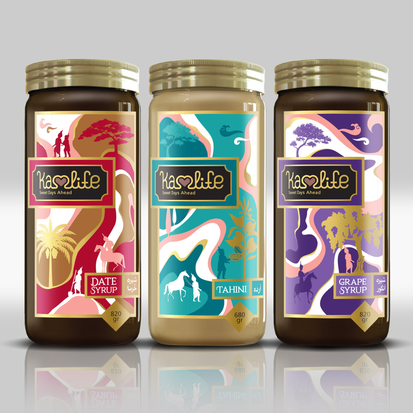Kamlife Tahini & Syrups Label Design 4