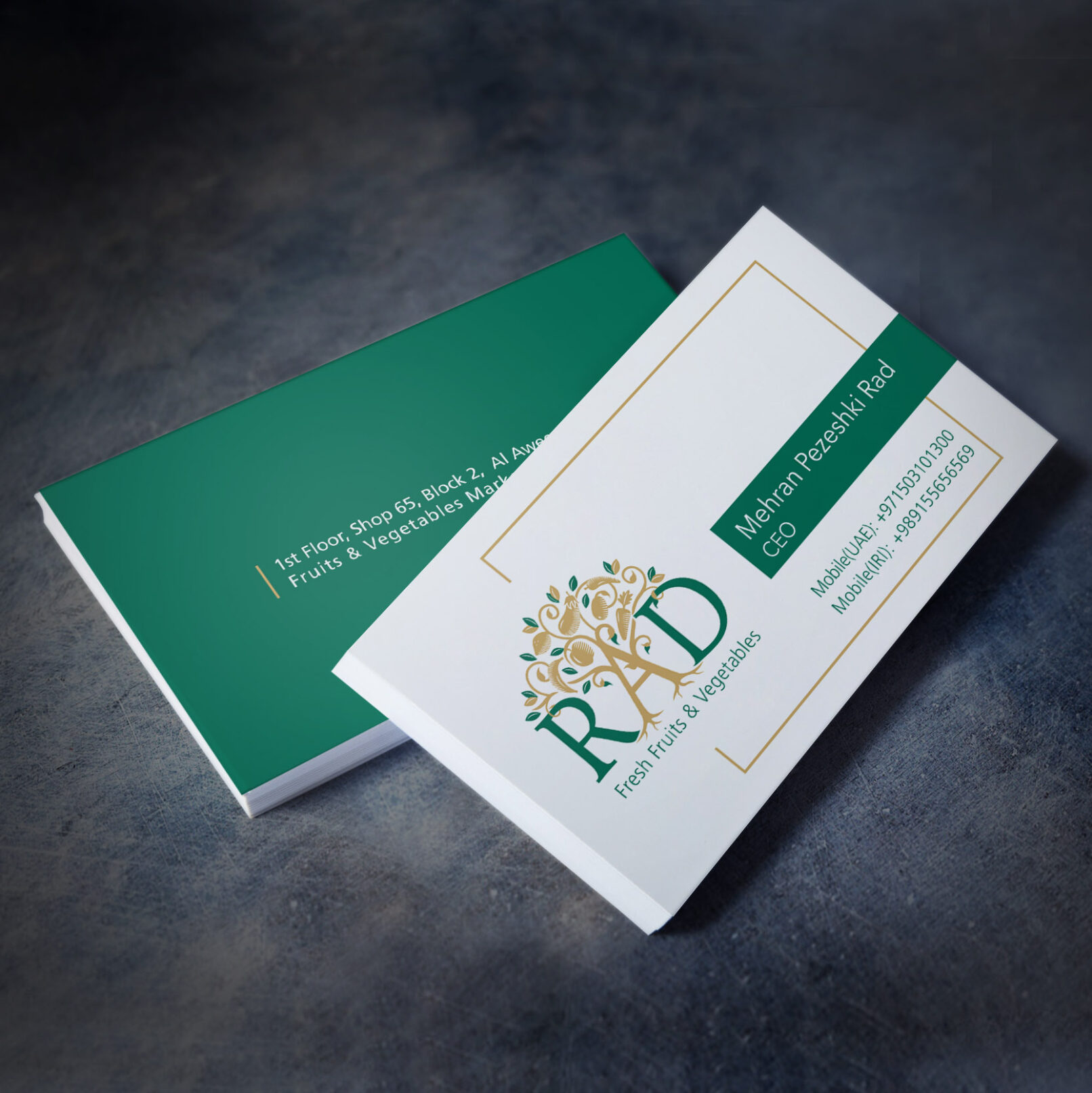 RAD Fresh Fruits Logo Design 2