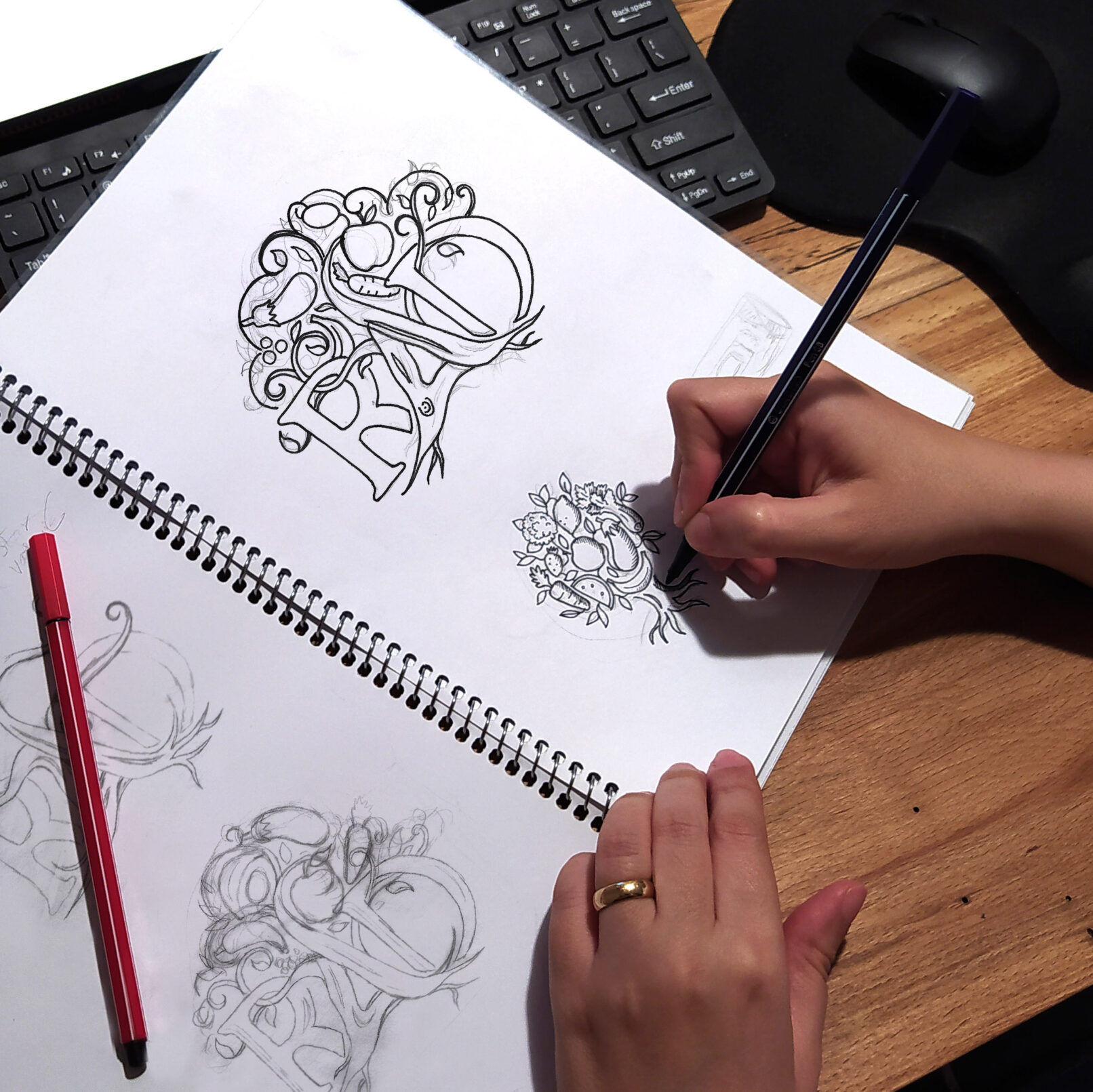 RAD Fresh Fruits Logo Design 3