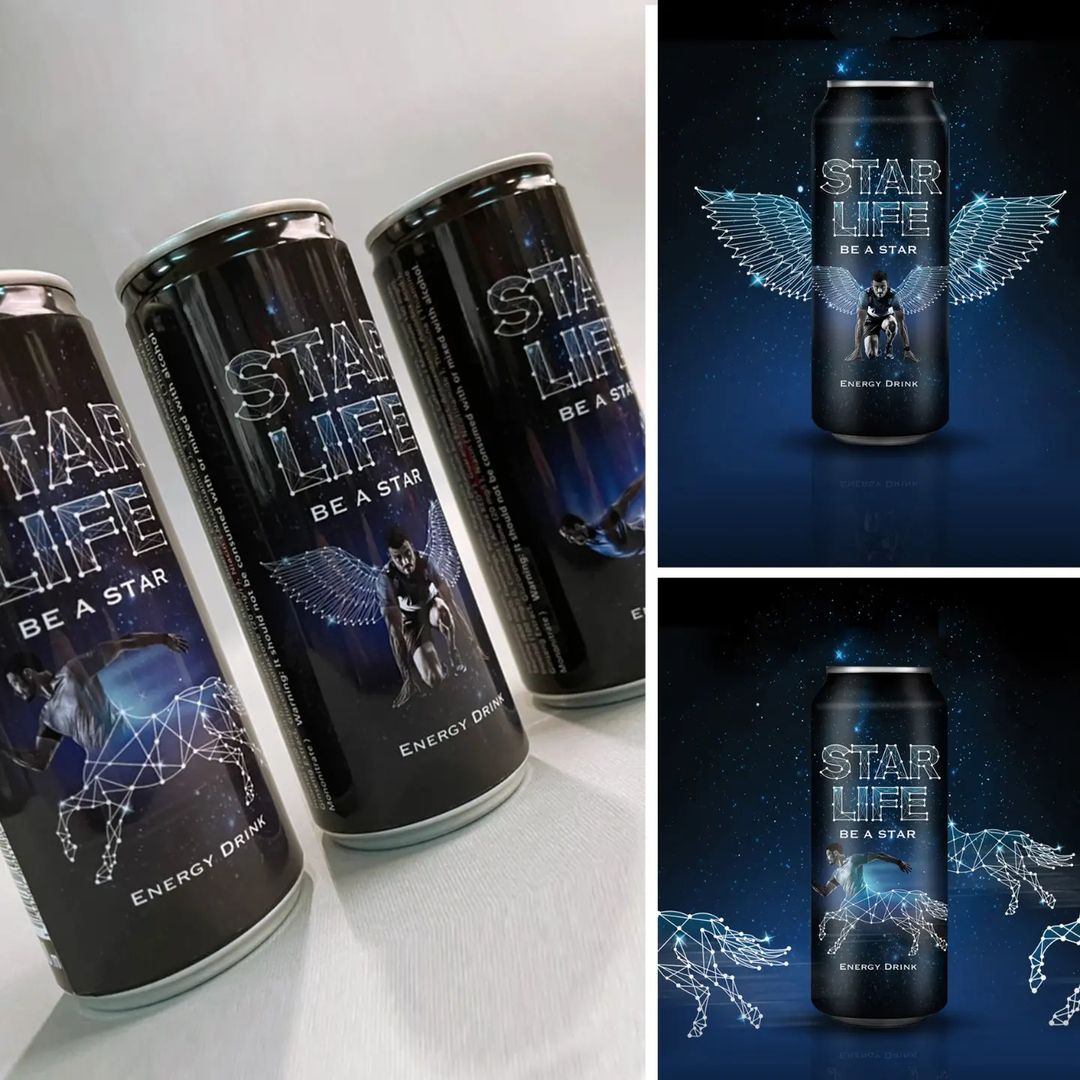 Star Life Energy Drink Packing Design