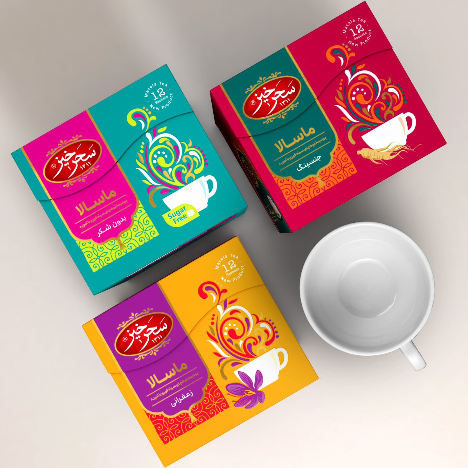Saharkhiz Masala Tea Packaging(All)