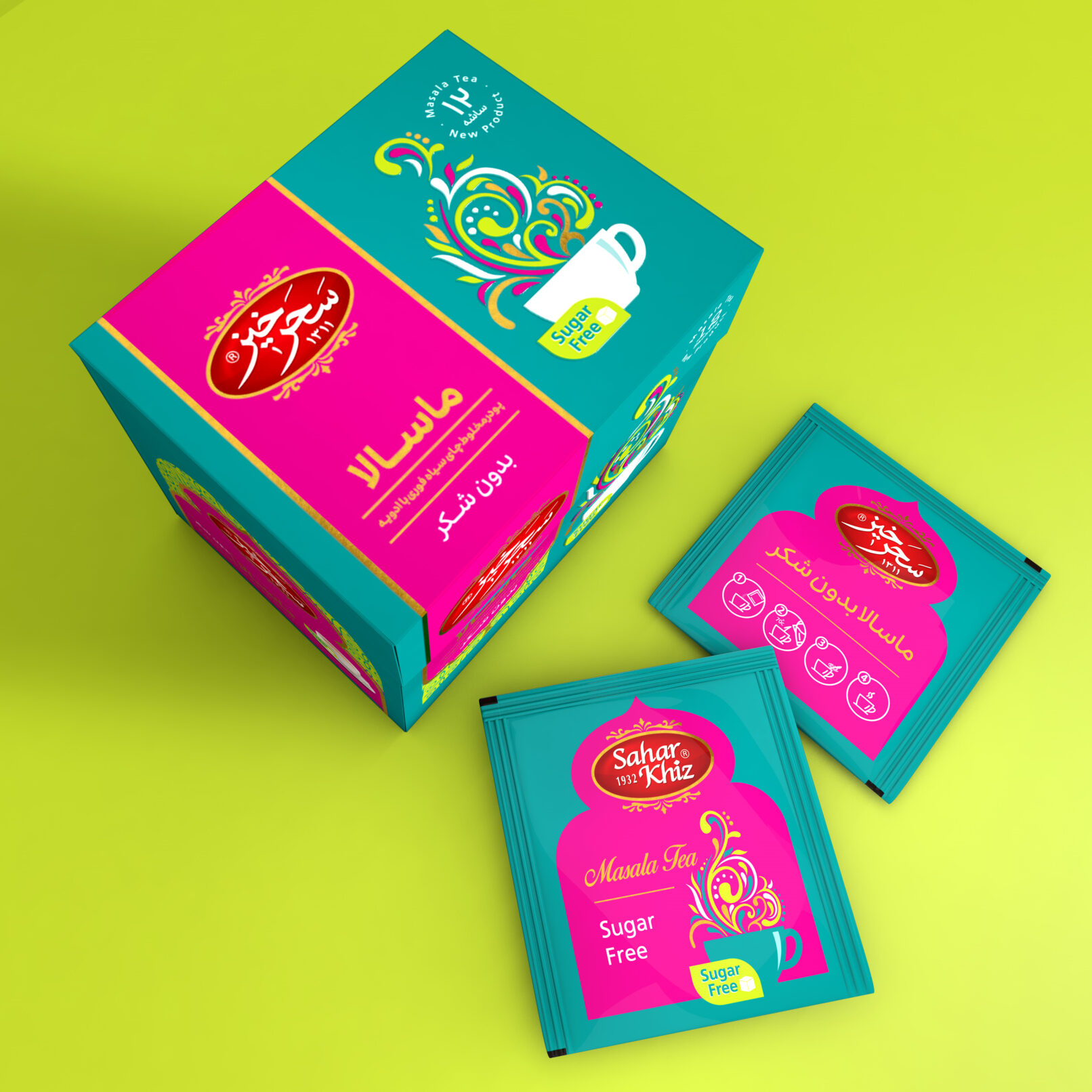 Saharkhiz Masala Tea Packaging(Sugar Free)